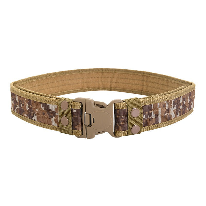 5.0 Oxford Cloth Tactical Belt Hook and loop closure Wrapped Outdoor Canvas Belt