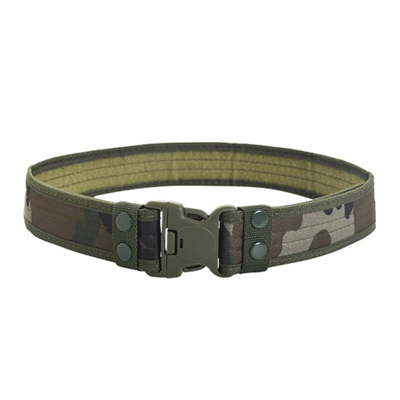 5.0 Oxford Cloth Tactical Belt Hook and loop closure Wrapped Outdoor Canvas Belt