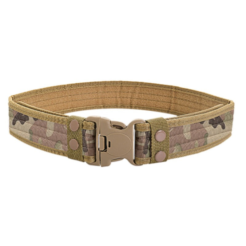 5.0 Oxford Cloth Tactical Belt Hook and loop closure Wrapped Outdoor Canvas Belt