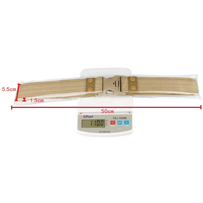 5.0 Oxford Cloth Tactical Belt Hook and loop closure Wrapped Outdoor Canvas Belt