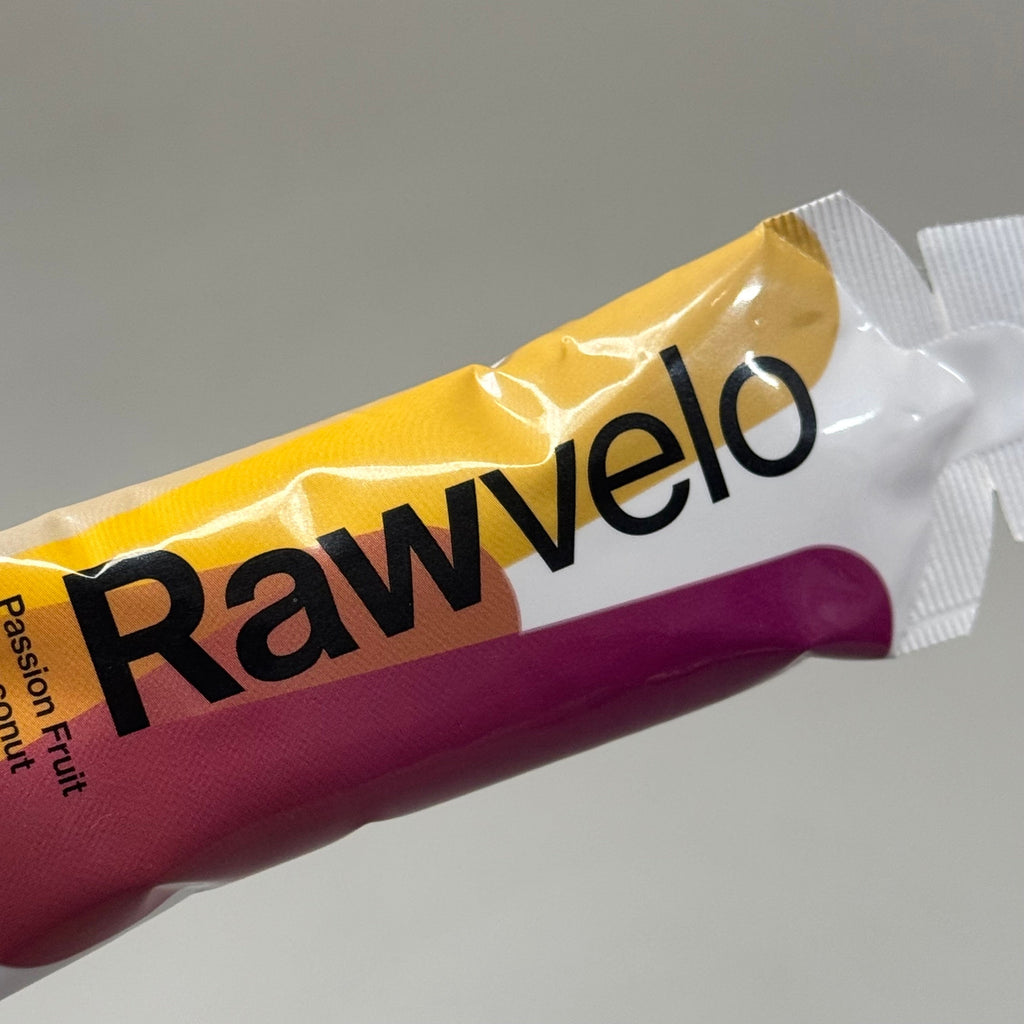 RAWVELO (12 Pack) Energy Gels All Natural Passionfruit & Coconut Cycling Hiking Running 04/26