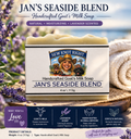 Jan’s Seaside Blend Goat Milk Soap 4 oz – Handcrafted Natural Lavender Moisturizing Bar