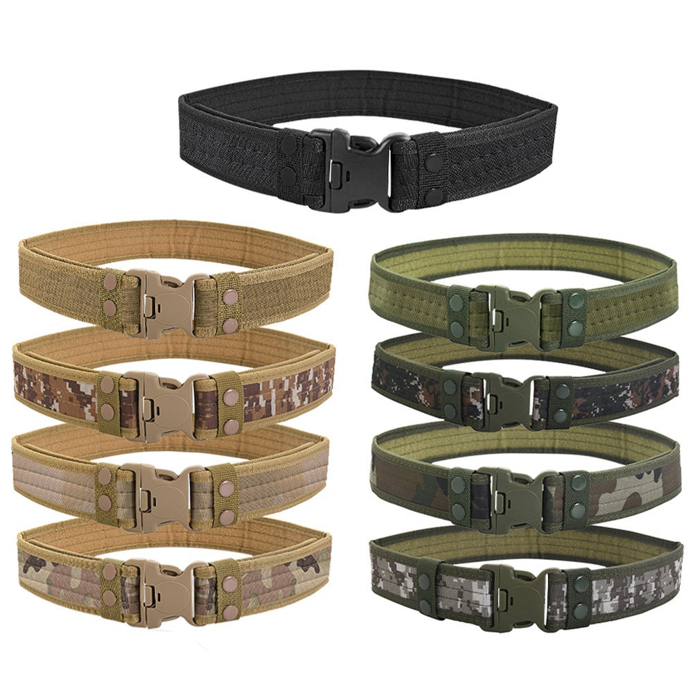 5.0 Oxford Cloth Tactical Belt Hook and loop closure Wrapped Outdoor Canvas Belt