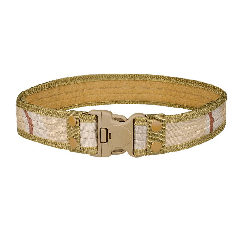 5.0 Oxford Cloth Tactical Belt Hook and loop closure Wrapped Outdoor Canvas Belt