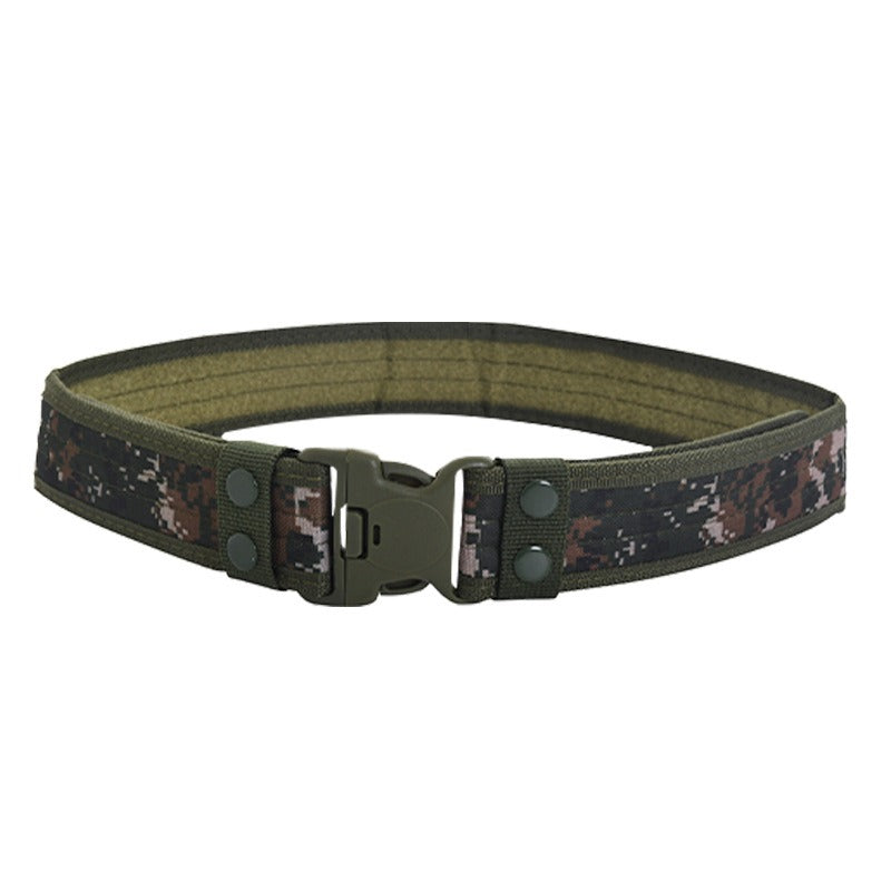 5.0 Oxford Cloth Tactical Belt Hook and loop closure Wrapped Outdoor Canvas Belt