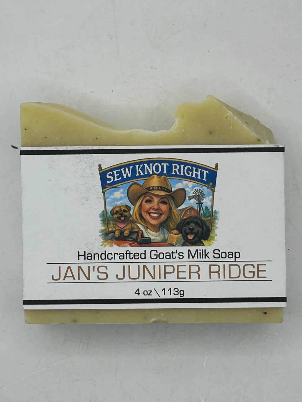 Jan's Juniper Ridge Goat Milk Soap 4 oz Handmade Natural Herbal Moisturizing Bar