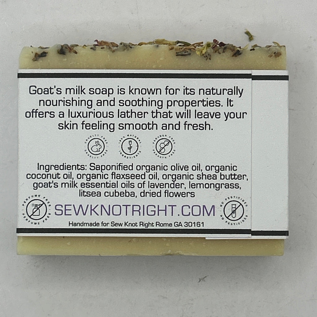 Jan's Lavender Fields Goat Milk Soap 4 oz Handmade Natural Lavender Moisturizing Bar