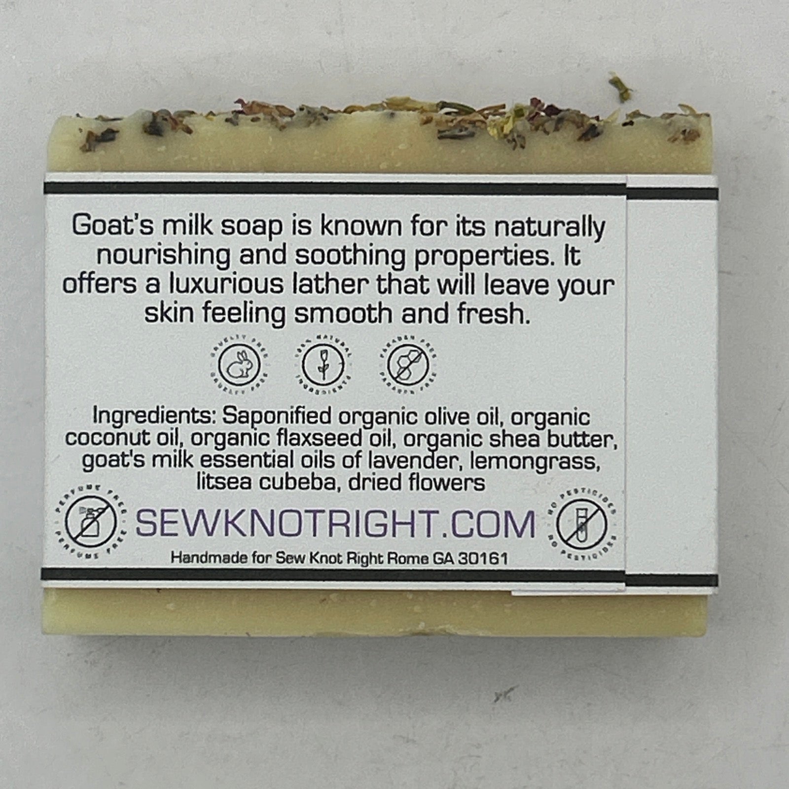 Jan's Lavender Fields Goat Milk Soap 4 oz Handmade Natural Lavender Moisturizing Bar