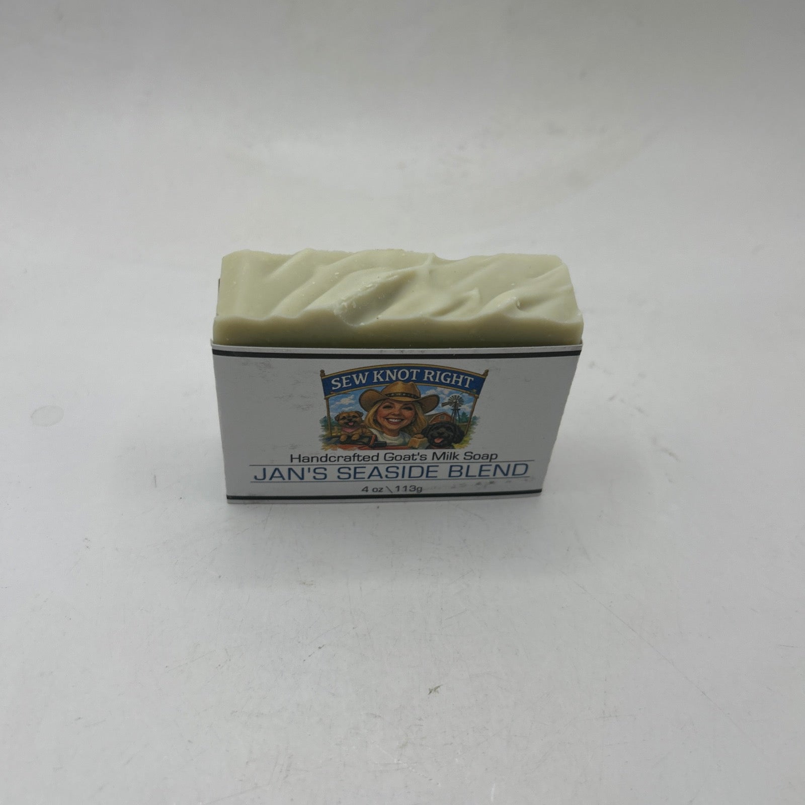 Jan’s Seaside Blend Goat Milk Soap 4 oz – Handcrafted Natural Lavender Moisturizing Bar