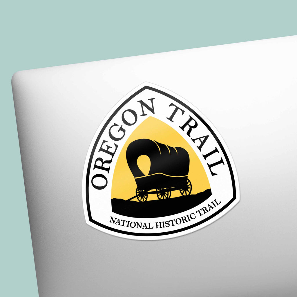 Oregon Trail Sign Sticker - Pacific Northwest Hiking Decal
