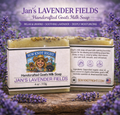Jan's Lavender Fields Goat Milk Soap 4 oz Handmade Natural Lavender Moisturizing Bar